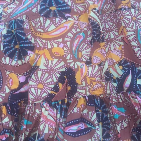 NWT A.L.C. Women's Adele Tiered Halter Maxi Dress in Russet Multi Size 00 - Picture 10 of 12